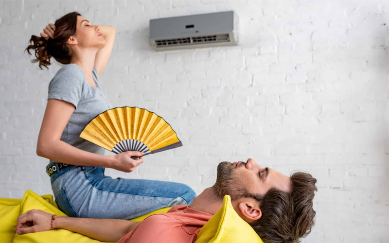 Máy lạnh chỉ thổi ra gió